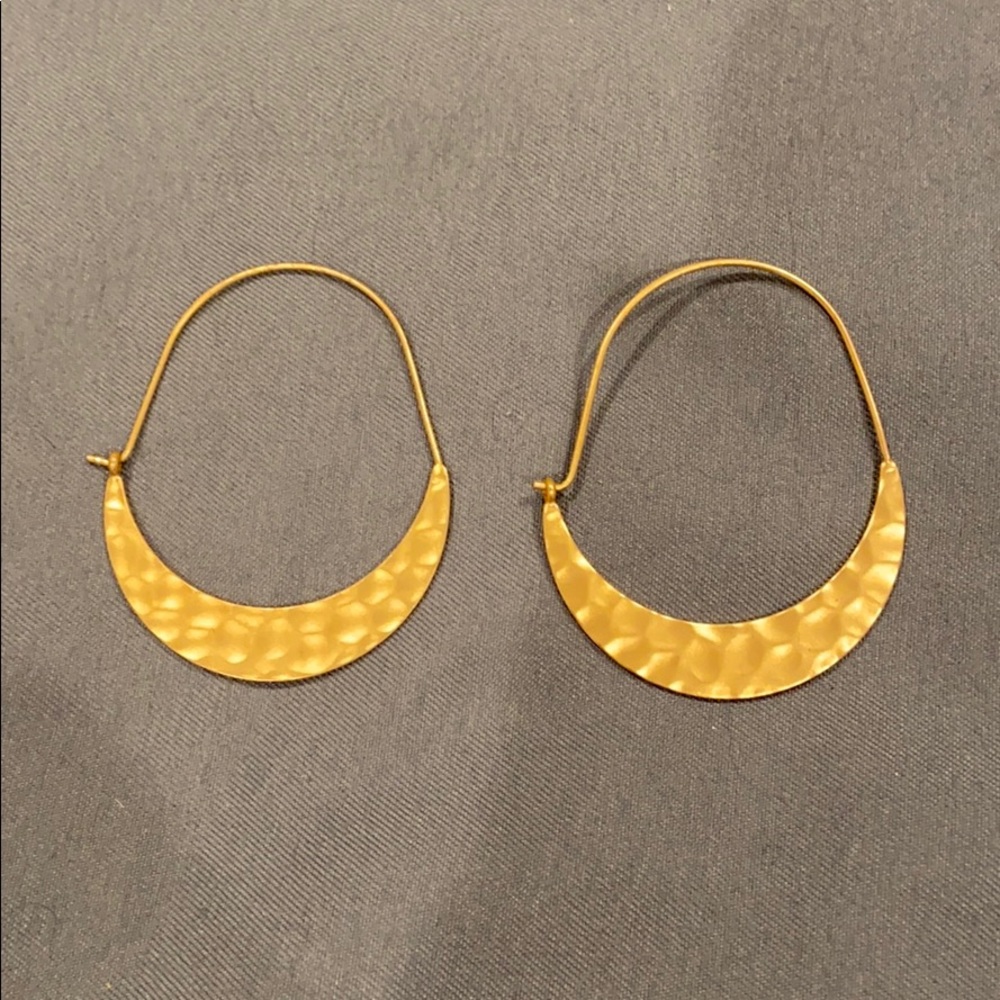 Unique Fossil hoops